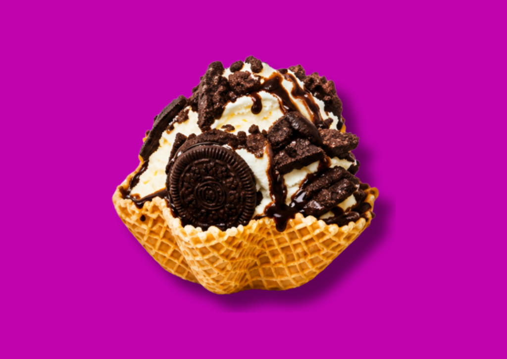 Chocolate Waffle With Ice Cream