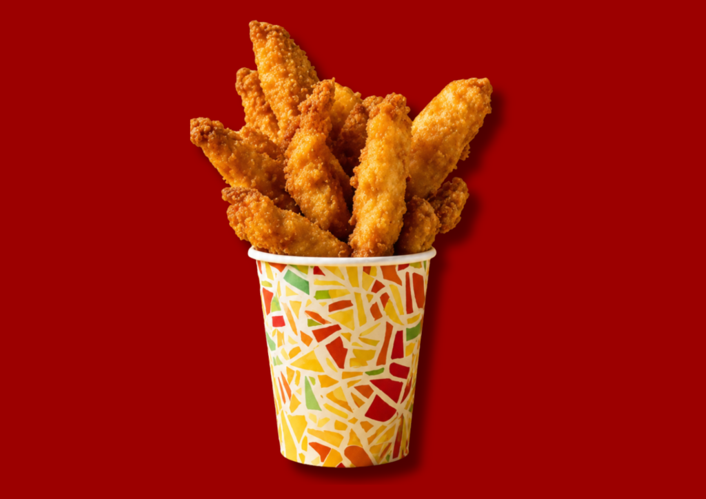 Tender Cup or Tender Sticks (5 Tender)